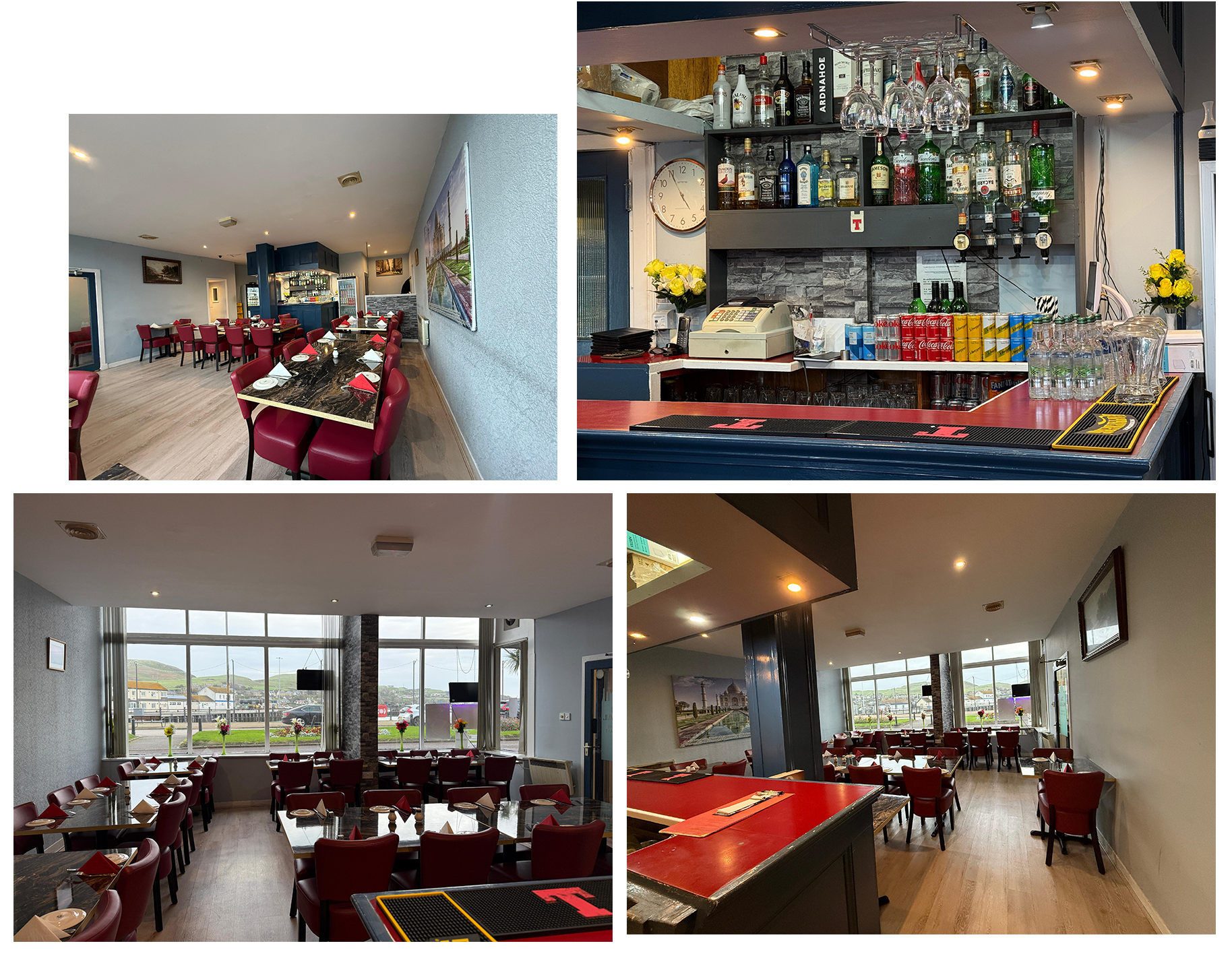 Restaurant interior and bar photos